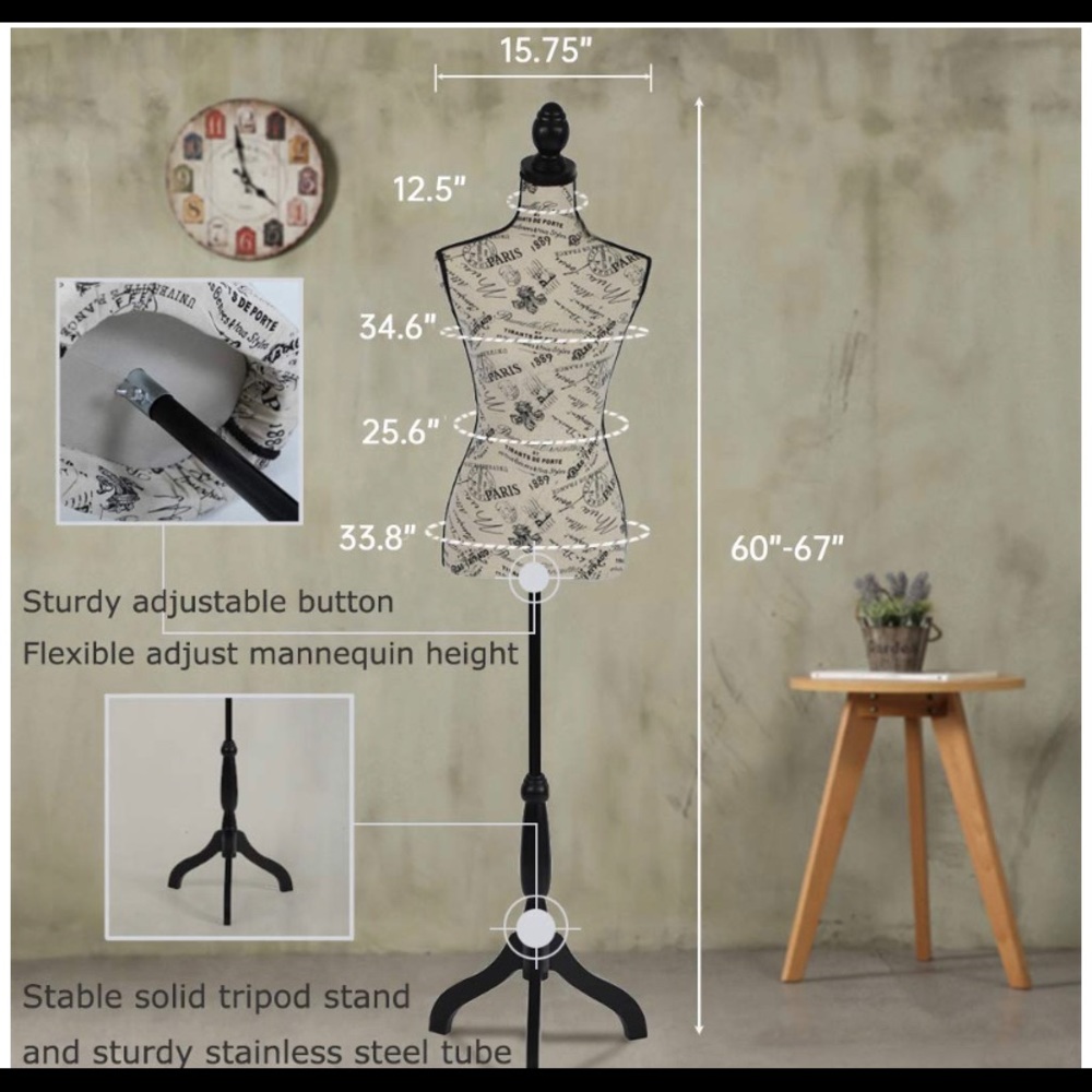 💋👱🏼‍♀️👗Mannequin Measurements